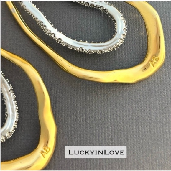 ALEXIS BITTAR • Solanales Organic double hoop loop Post Drop Earrings - Picture 6 of 9